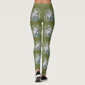 Benutzerdefiniertes Blumendesign Leggings (Rückseite)