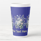 Benutzerdefiniertes Blumendesign  Milchtasse (Vorderseite)
