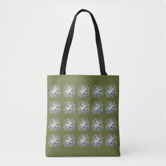Benutzerdefiniertes Blumendesign  Tasche (Vorderseite)