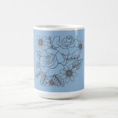 Benutzerdefiniertes Blumendesign weiße Joyanta Kaffeetasse (Mittel)