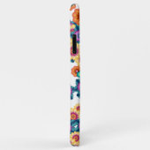 Benutzerdefiniertes Blumenmuster auf Imitate Blue  Case-Mate iPhone Hülle (Hinten/Rechts)