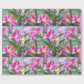 Benutzerdefiniertes Blumenmuster-Geschenk- oder Ba Geschenkpapier (Flach)