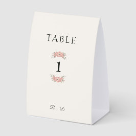 Benutzerdefiniertes Blush Garden Minimal-Hochzeits Tischaufsteller