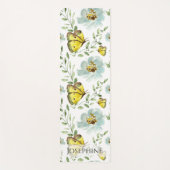 Benutzerdefiniertes Boho Wasserfarben-Schmetterlin Yogamatte (Vorderseite)