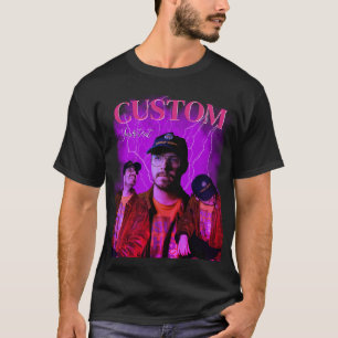 Benutzerdefiniertes Bootleg 90er Vaporwave Lila T- T-Shirt