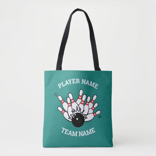 Benutzerdefiniertes Bowling-Teamlogo mit Player- u Tasche (Vorderseite)