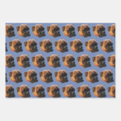 Benutzerdefiniertes Boxer-Dog-Foto Geschenkpapier Set (Vorderseite)