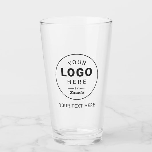 Benutzerdefiniertes Branding-Logo Geschäft Glas (Vorderseite)