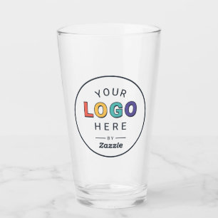 Benutzerdefiniertes Branding-Logo Geschäft Glas
