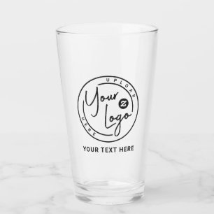 Benutzerdefiniertes Branding-Logo Geschäft Glas