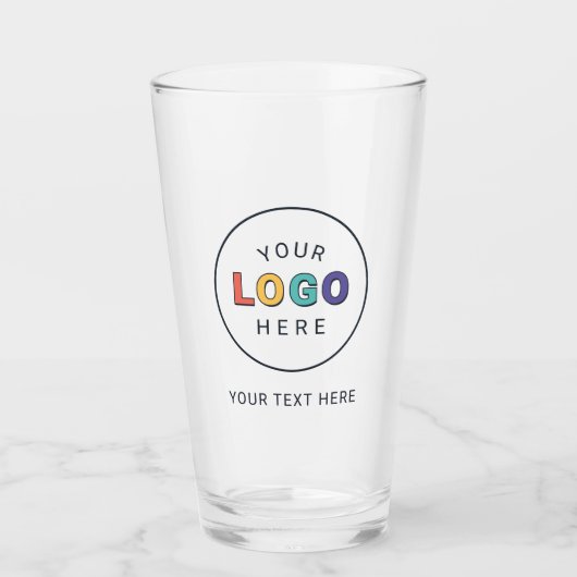 Benutzerdefiniertes Branding-Logo Geschäft Glas (Vorderseite)