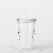 Benutzerdefiniertes Branding-Logo und Rundschreibe Acryltrinkbecher (Links)