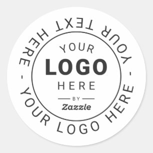 Benutzerdefiniertes Branding-Logo und Text Geschäf Runder Aufkleber