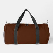 Benutzerdefiniertes braunes Geschäft-Logo Name Ins Duffle Bag (Rückseite)