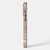 Benutzerdefiniertes, braunes, rosafarbenes Muster iPhone Hülle (Linke Seite)