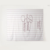 Benutzerdefiniertes Brautparty-Banner - Elegante D Wandteppich (Vorderseite (Horizontal))