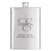 Benutzerdefiniertes Brautparty | Chic Script Weddi Flachmann (Vorderseite)