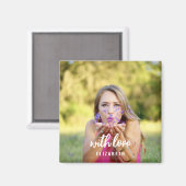 Benutzerdefiniertes Brautparty-Foto Einfache moder Magnet (Vorderseite/Rückseite)