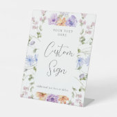 Benutzerdefiniertes Brautparty für die Wildblume Sockelschild (Vorderseite)