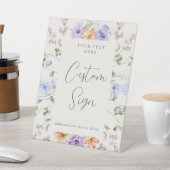 Benutzerdefiniertes Brautparty für die Wildblume Sockelschild (In SItu)