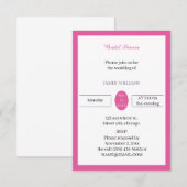 Benutzerdefiniertes Brautparty für einfache Rose Einladung (Vorne/Hinten)