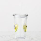 Benutzerdefiniertes Brautparty Lemon Aquarellbevor Acryltrinkbecher (Rechts)