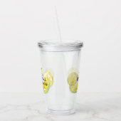 Benutzerdefiniertes Brautparty Lemon Aquarellbevor Acryltrinkbecher (Links)