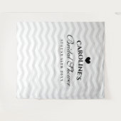 Benutzerdefiniertes Brautparty Party Foto Hintergr Wandteppich (Vorderseite (Horizontal))