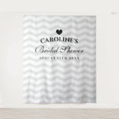 Benutzerdefiniertes Brautparty Party Foto Hintergr Wandteppich (Vorderseite)