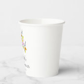 Benutzerdefiniertes Brautparty Rustikale Frühlings Pappbecher (Links)