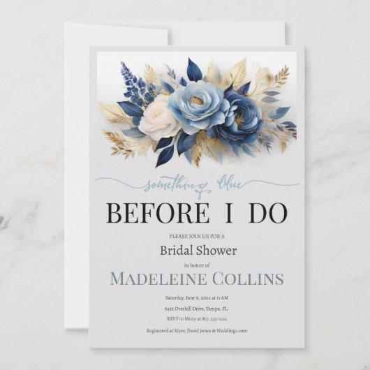 Benutzerdefiniertes Brautparty vor der Einladung (Vorderseite)