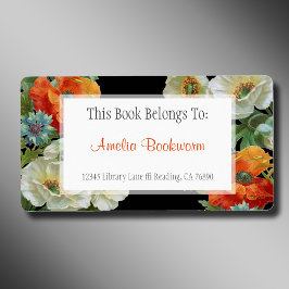 Benutzerdefiniertes Buch gehört zu Mohnblumen-Etik