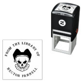 Benutzerdefiniertes Buch | Gothic Jester Skull Permastempel (Beispiel)