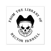 Benutzerdefiniertes Buch | Gothic Jester Skull Permastempel (Design)