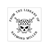 Benutzerdefiniertes Buch | Gothic Pirate Skull Gummistempel (Prägung)