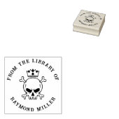 Benutzerdefiniertes Buch | Gothischer Schädel mit Gummistempel (Stempel)