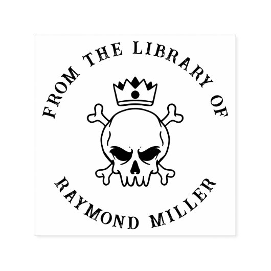 Benutzerdefiniertes Buch | Gothischer Schädel mit  Permastempel (Design)