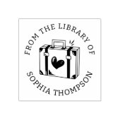 Benutzerdefiniertes Buch | Liebe Reisegepäck Gummistempel (Prägung)