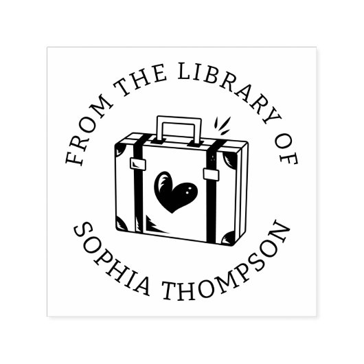 Benutzerdefiniertes Buch | Liebe Reisegepäck Permastempel (Design)