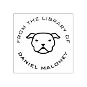 Benutzerdefiniertes Buch | Pitbull Gummistempel (Prägung)