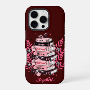 Benutzerdefiniertes Bücherregal-Blumengeschenk für iPhone 16 Pro Hülle