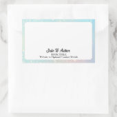 Benutzerdefiniertes Buchzeichen für Pastelblau-Aut Rechteckiger Aufkleber (Tasche)