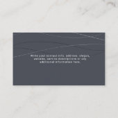 Benutzerdefiniertes Budget Moderne Abstrakt Wave B Begleitkarte (Rückseite)