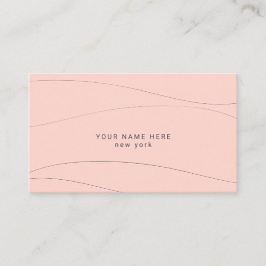 Benutzerdefiniertes Budget Moderne Abstrakt Wave B Begleitkarte (Vorderseite)