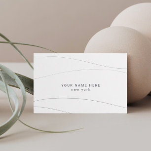 Benutzerdefiniertes Budget Moderne Abstrakt Wave B Begleitkarte