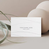 Benutzerdefiniertes Budget Moderne Abstrakt Wave B Begleitkarte