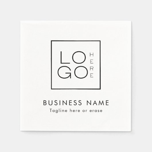 Benutzerdefiniertes Business-Logo und Party für Ve Serviette (Vorderseite)