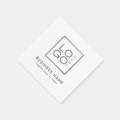 Benutzerdefiniertes Business-Logo und Party für Ve Serviette (Ecke)