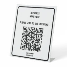Benutzerdefiniertes Business Modern Black QR Code