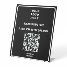 Benutzerdefiniertes Business Modern Black QR Code